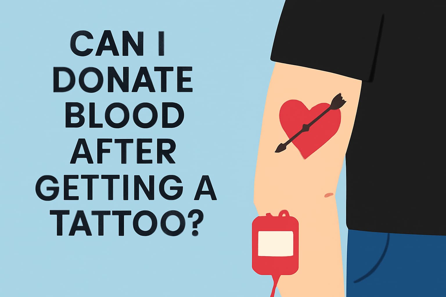 can I donate blood after getting a tattoo